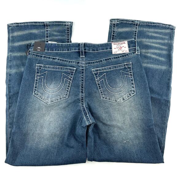 True Religion Women's Emerald Fade​ Bobbi Baggy Big T Jeans Size 32 - Picture 7 of 13